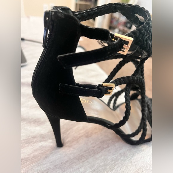 ALDO black straps heel - Picture 7 of 7